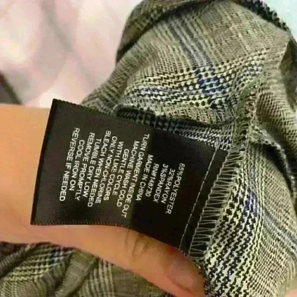 nwt beige eci plaid ruffle dress 4 - Picture 10 of 14